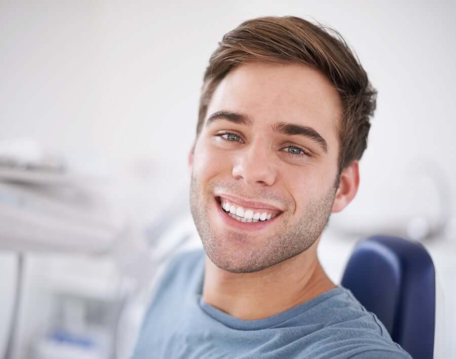 man with a bright, white smile